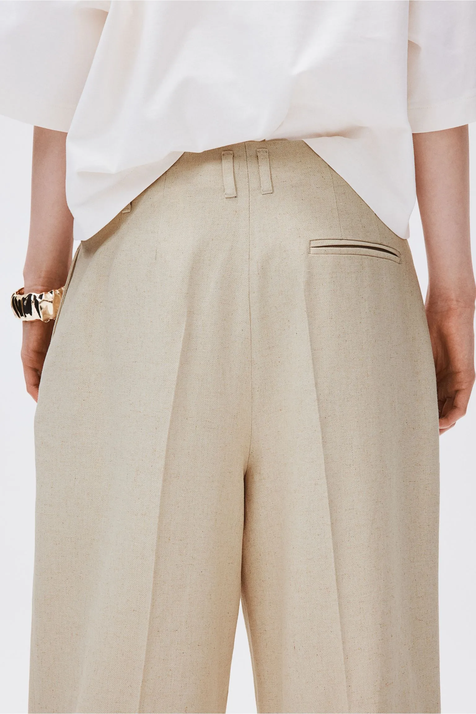 Old Money Elegant Back Drop Pants