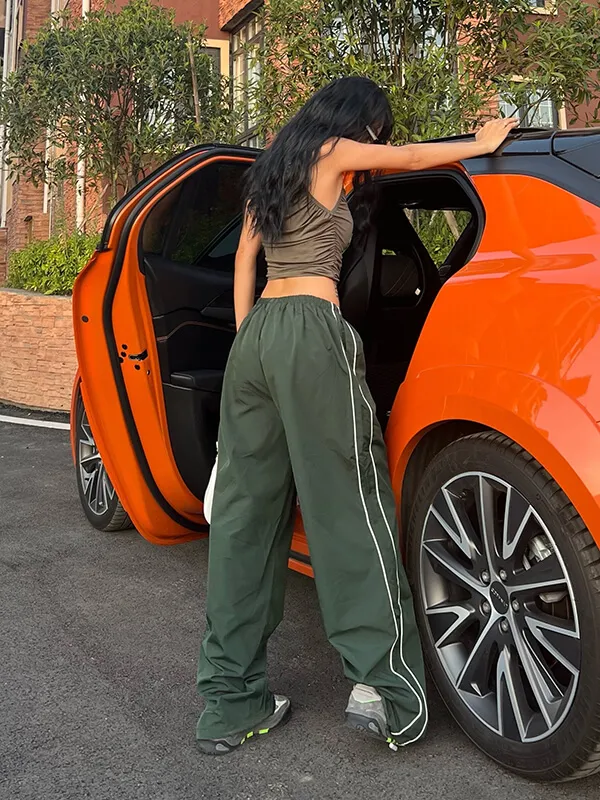 Oversized Baggy Solid High-Waisted Sweatpants for Women - SF1031