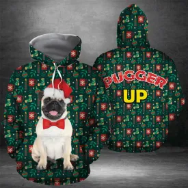 Pugger Up All Over Print 3D Hoodie For Men And Women, Best Gift For Dog lovers, Best Outfit Christmas