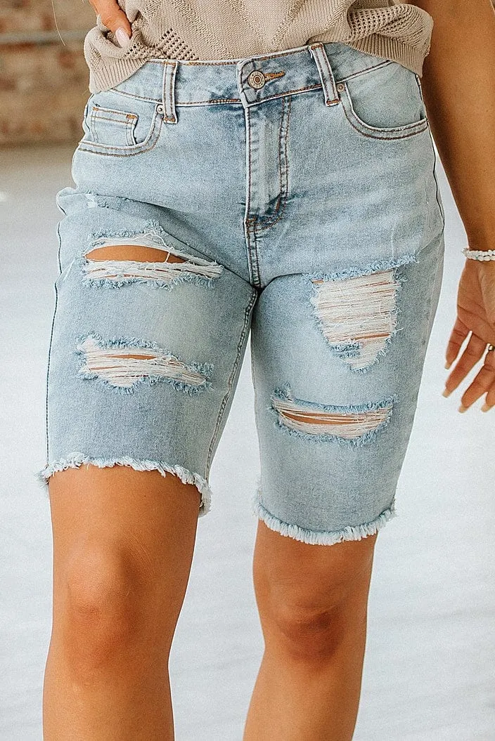 SALE - Corey Denim Bermuda Shorts | Size 16