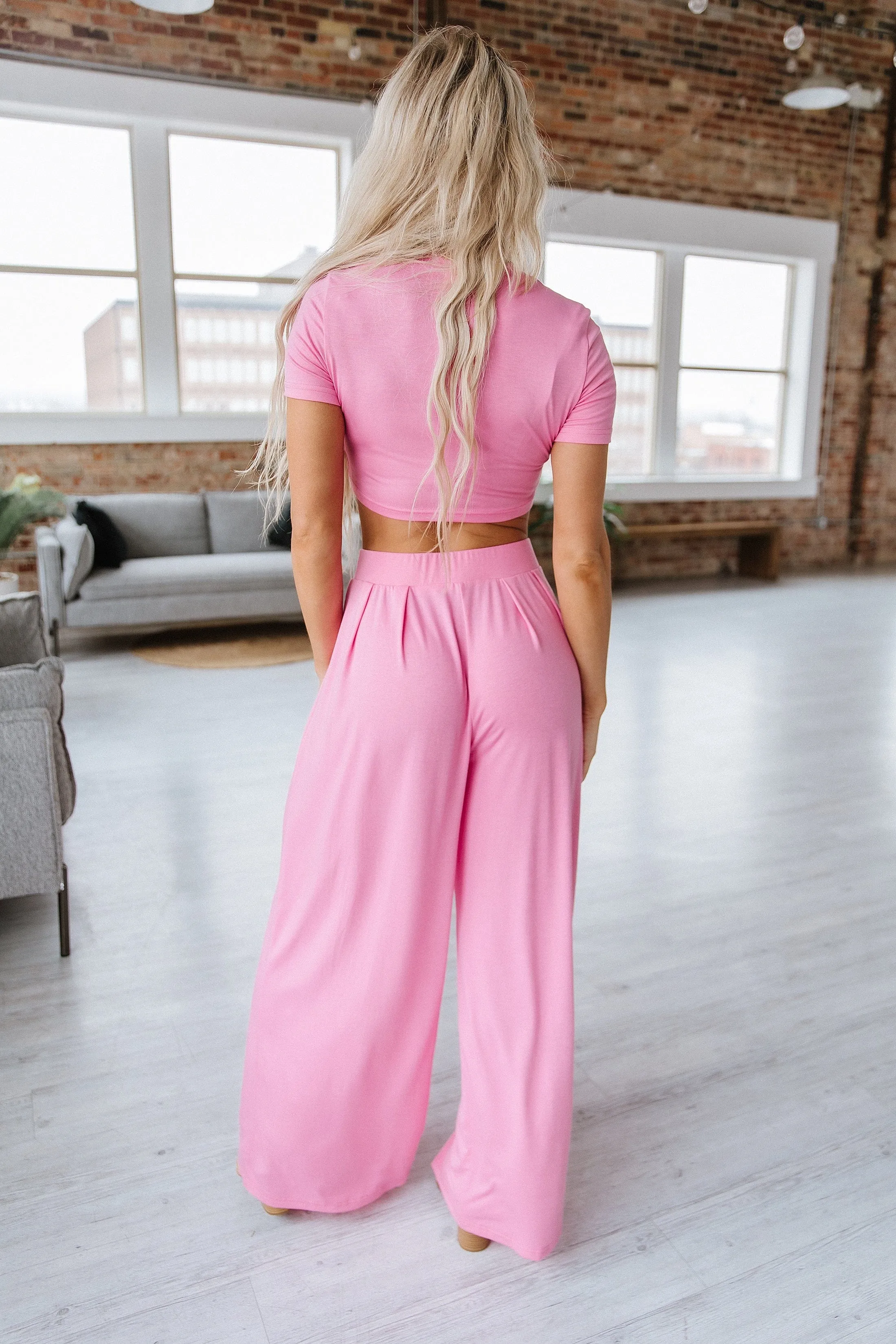 SALE - Levi Crop Top & Wide Leg Pants Set | S-XL