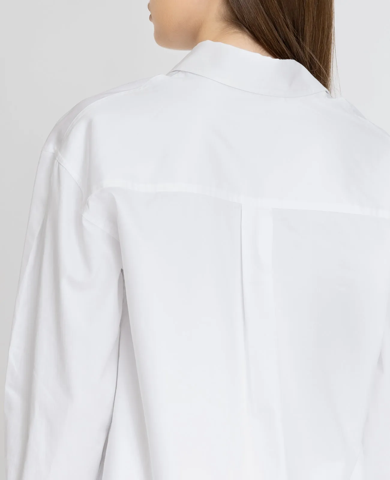 Supima Poplin Cropped Shirt