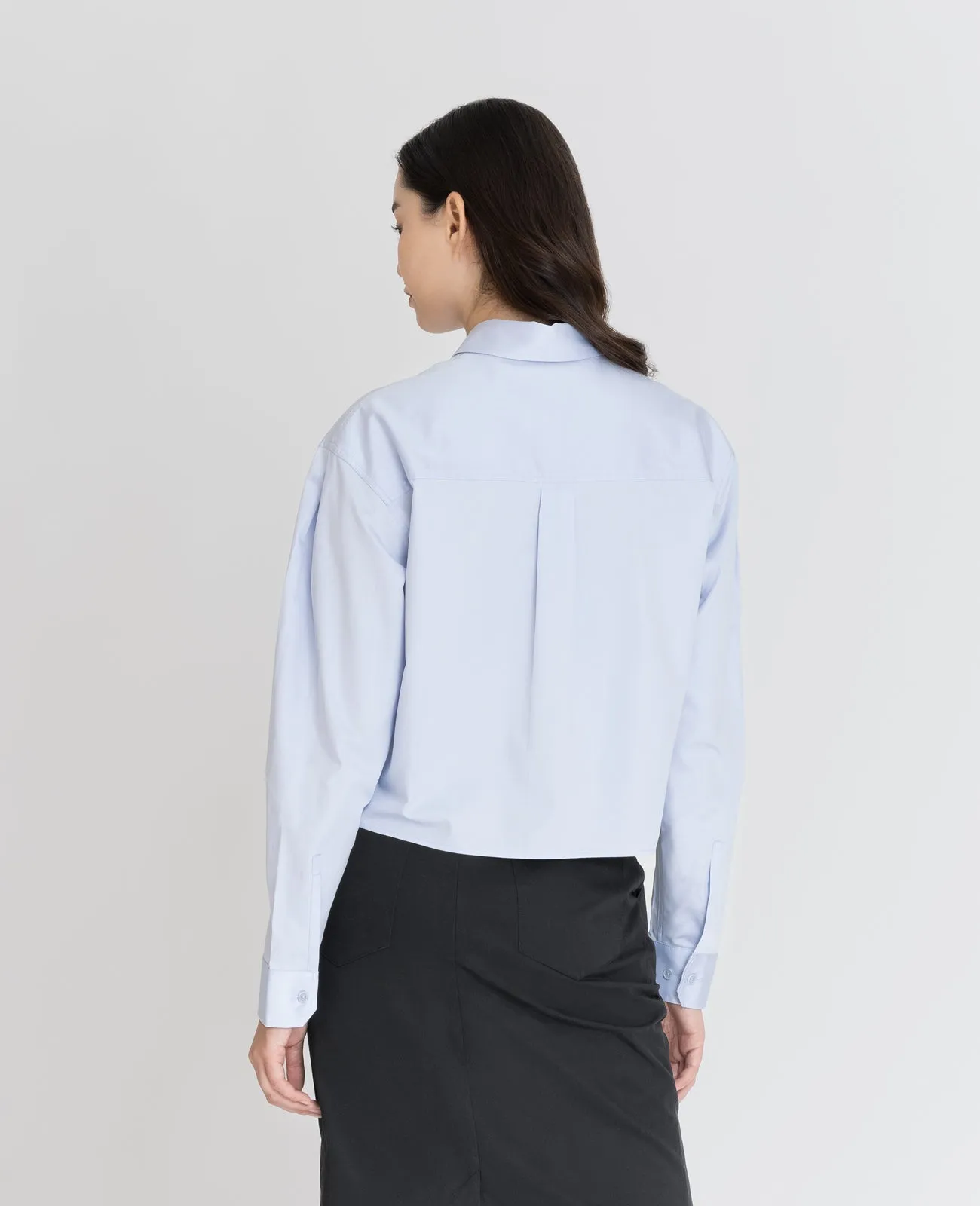 Supima Poplin Cropped Shirt