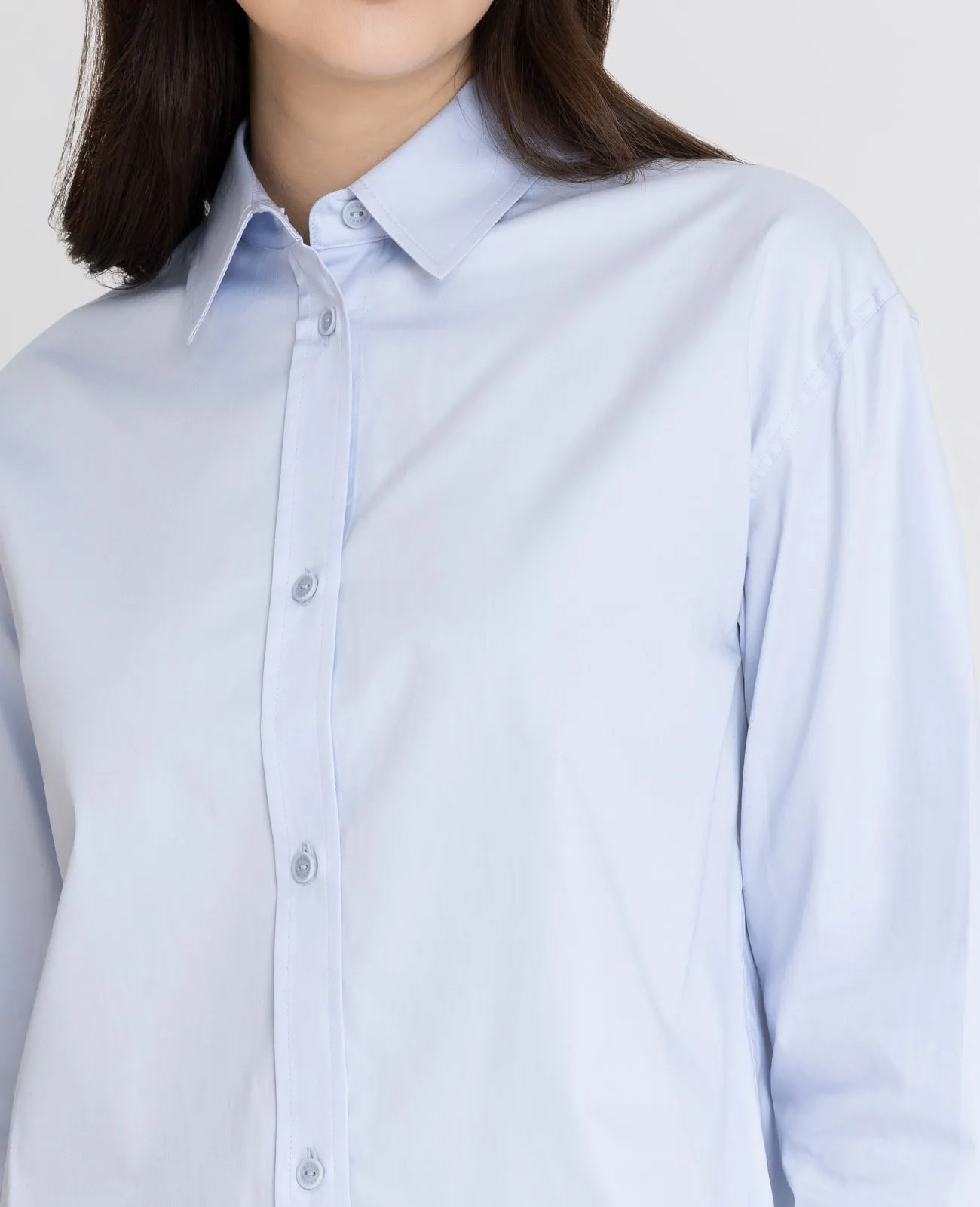 Supima Poplin Cropped Shirt