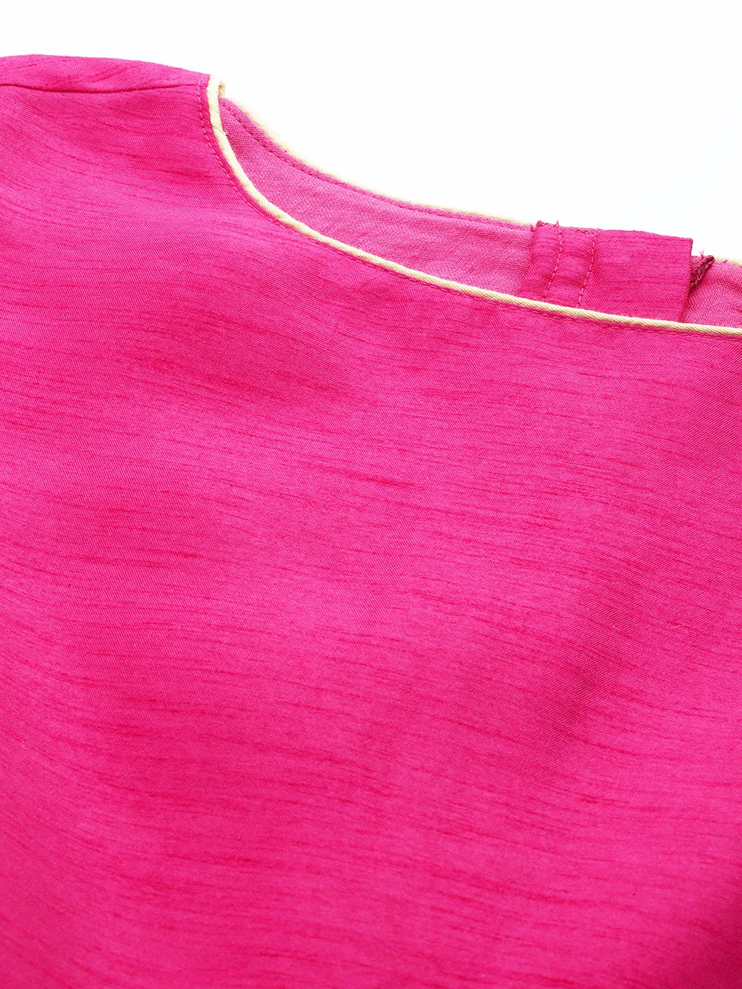 Women Fuchsia Sleeveless Crop Top