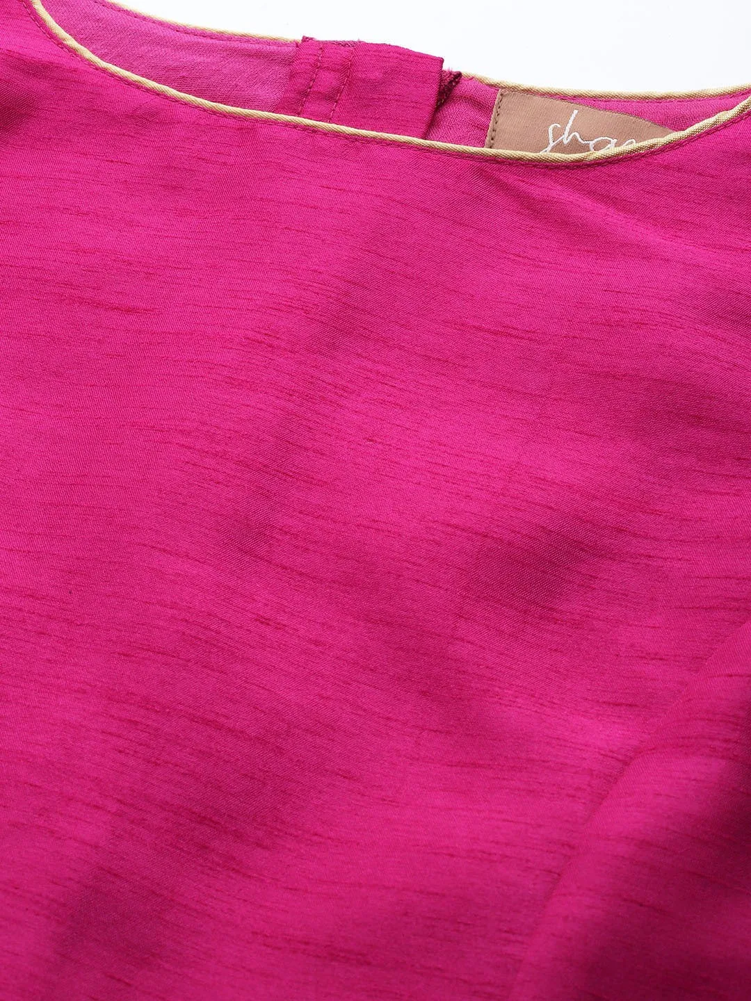 Women Fuchsia Sleeveless Crop Top