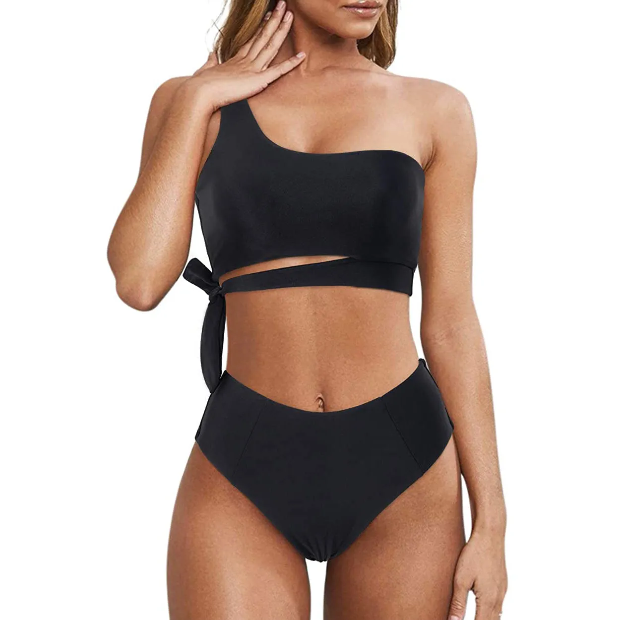 Women's One Shoulder High Waist Bikini