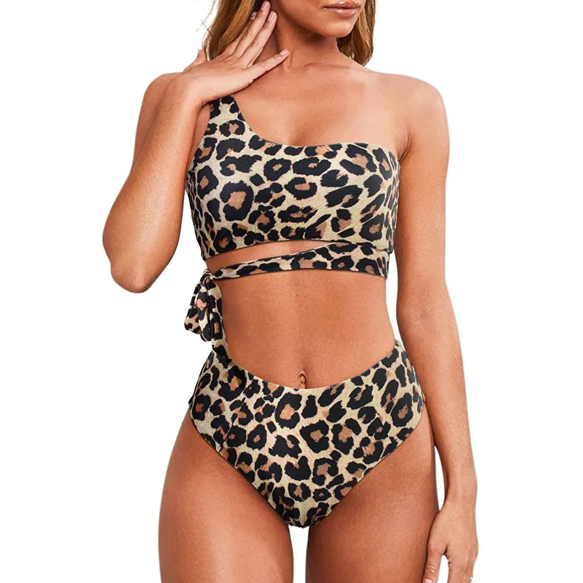 Women's One Shoulder High Waist Bikini