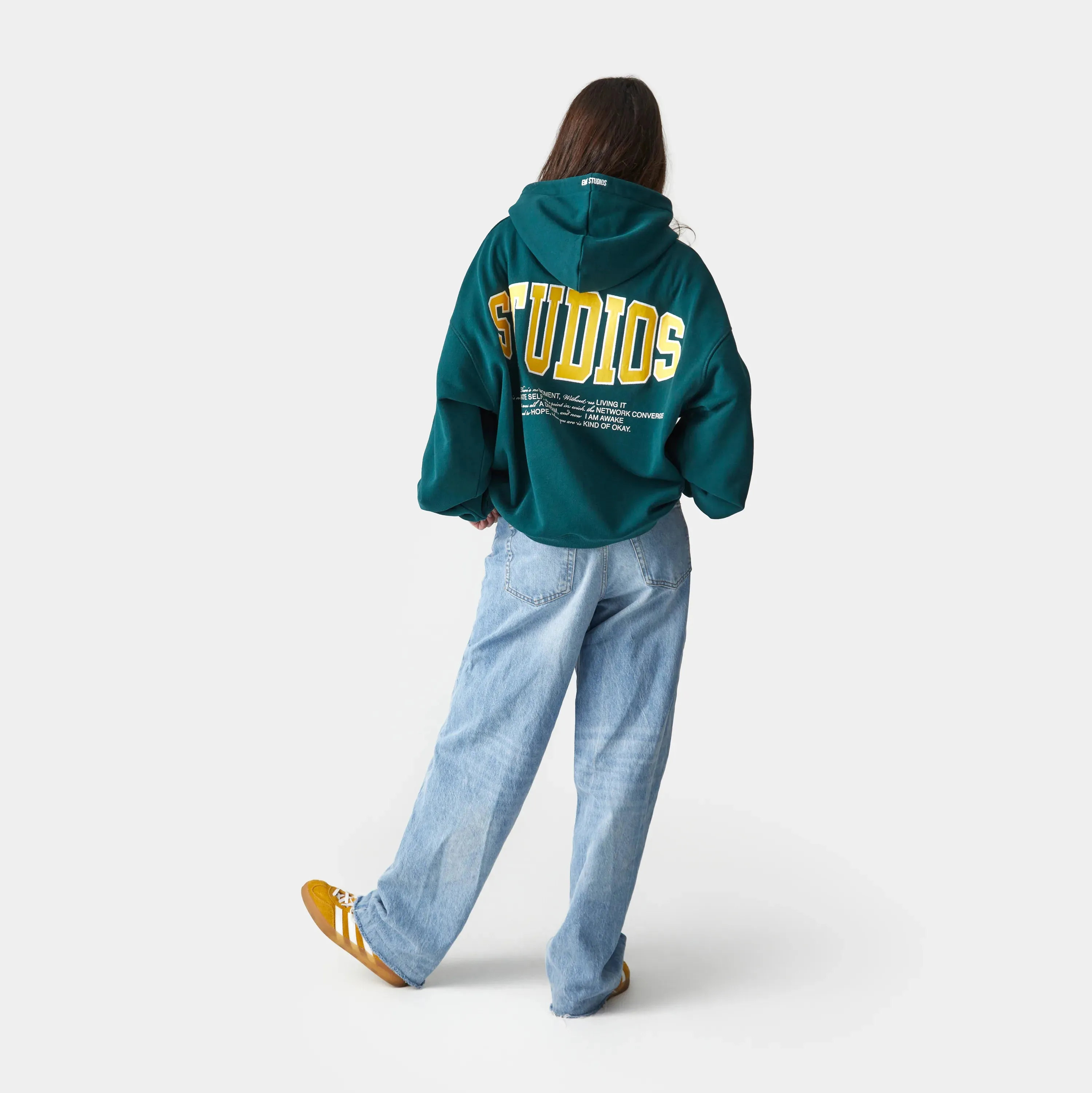 Wrap Up Petrol Oversized Hoodie