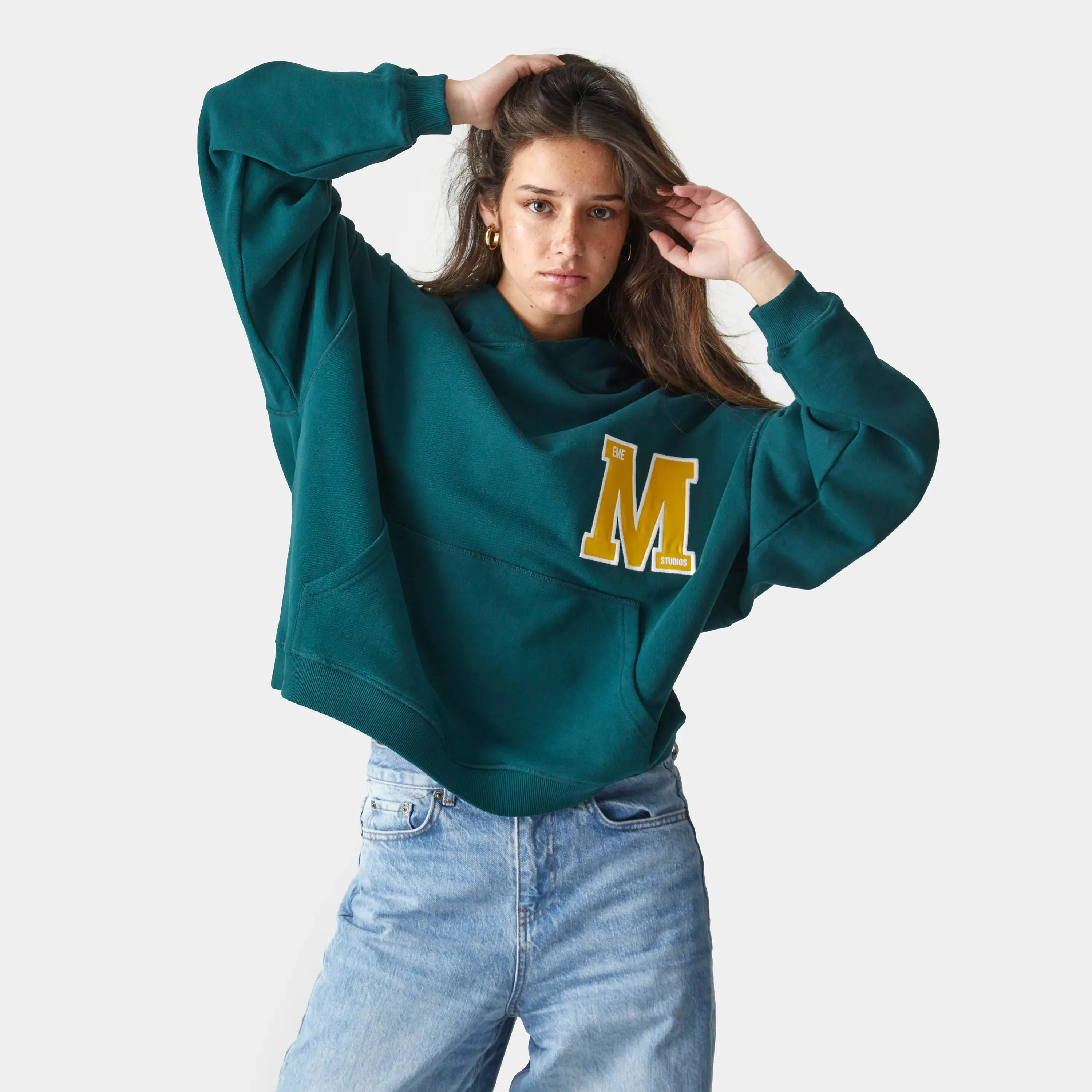 Wrap Up Petrol Oversized Hoodie